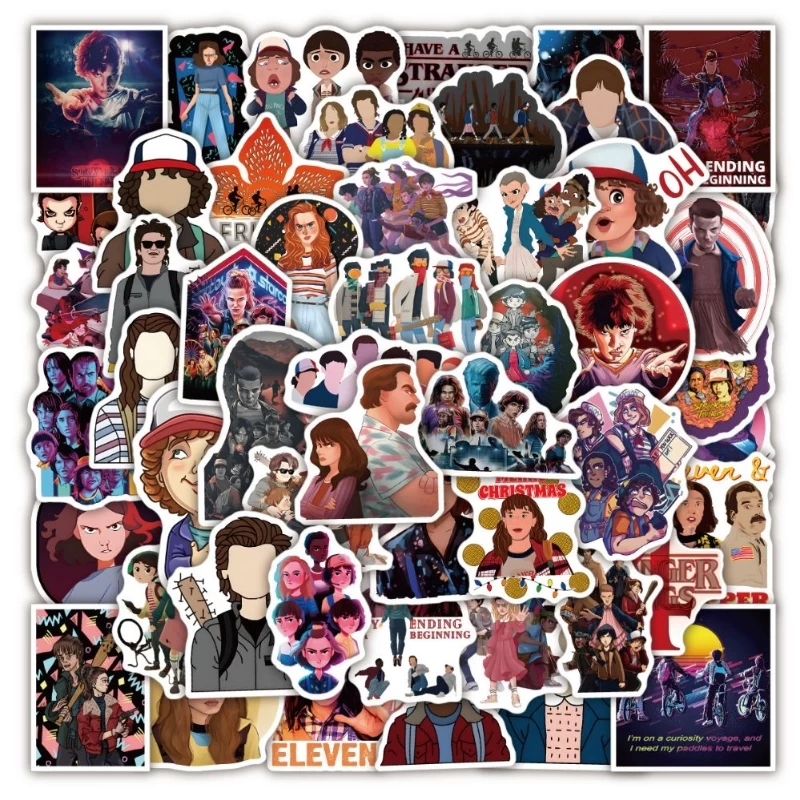 50pcs Netflix Stranger Things Season 4 Sticker Pack 1 50pcs Netflix Stranger Things Season 4 Sticker Pack