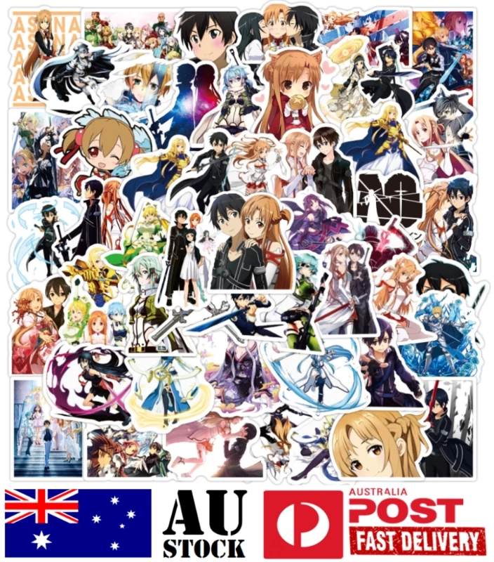 50pcs Sword Art Online Sticker Pack 1 50pcs Sword Art Online Sticker Pack
