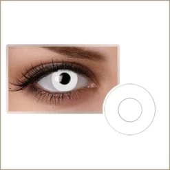 Anime Cosplay Coloured Contact Lenses - Pure White