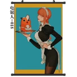 Chainsaw Man Maid Makima Hanging Wall Scroll Poster 60x90cm