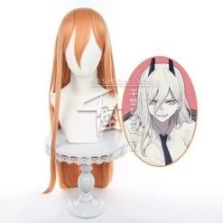 Chainsaw Man Power With Head Gear Cosplay Wig