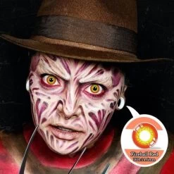 Cosplay Coloured Contact Lens Red Fireball