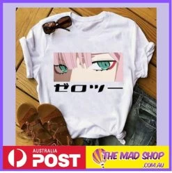 Darling In The Franxx T-Shirt Zero Two Eyes - White