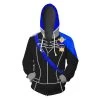 Fire Emblem Three Houses Blue Lions Dimitri Zip Up Hoodie
