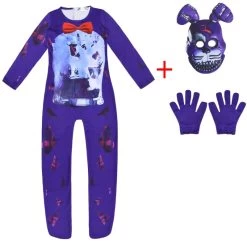 Five Nights At Freddys Bonnie Kid Halloween Costume Cosplay