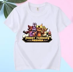 FNAF Five Nights At Freddys White Tshirt Kids Size