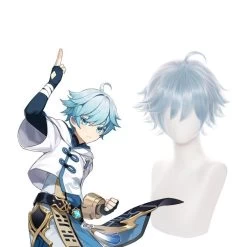 Genshin Impact Chongyun Cosplay Wig