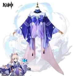 Genshin Impact Game Kokomi Sangonomiya Cosplay Costume