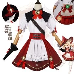Genshin Impact Klee Blossoming Starlight Cosplay Costume
