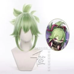 Genshin Impact Kuki Shinobu Game Character Cosplay Wig