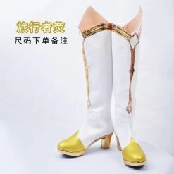 Genshin Impact Lumine Traveller Cosplay Shoes