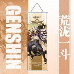 Genshin Impact Online Game 70*25 Character Scroll - Arataki Itto