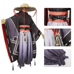 Genshin Impact Scaramouche Ancient Kimono Cosplay Costume