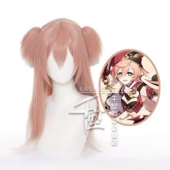 Genshin Impact Yanfei Game Character Cosplay Wig