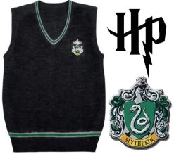 Harry Potter Cosplay Slytherin Knitted Vest