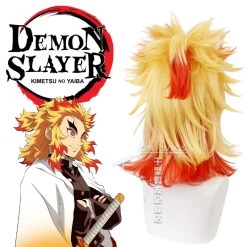 Demon Slayer - Kyojuro Rengoku Cosplay Wig -Anime Haven Shop image 12000846 12002409 800