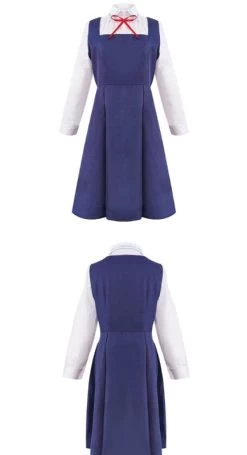 Spy X Family Anya Forger Blue Dress Kids Cosplay Costume -Anime Haven Shop image 12008104 800