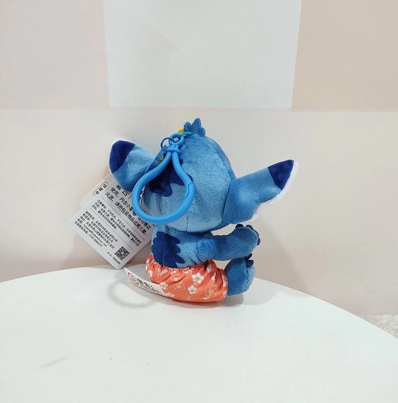 10cm Stitch Aloha Pendant Plush Bag Hanger 2 10cm Stitch Aloha Pendant Plush Bag Hanger - Image 2