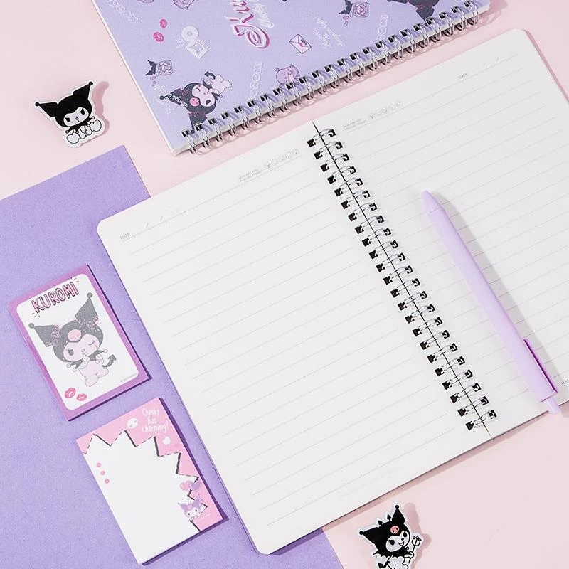 Sanrio Kuromi A5 Spring Coil Notebook 3 Sanrio Kuromi A5 Spring Coil Notebook - Image 3