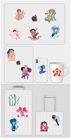 50pcs Steven Universe Sticker Pack -Anime Haven Shop image 9007360 800