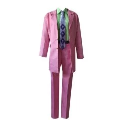 JJBA Yoshikage Kira Pink Suit Cosplay Costume