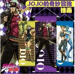 Jojos Bizarre Adventure Characters Scroll Poster 72x28CM