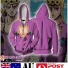 Jojos Bizarre Adventure GIorno GIovanna Zip Up Hoodie