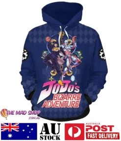 JoJos Bizarre Adventure Josuke Pullover Poly Hoodie