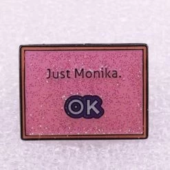 Just Monica Square Enamel Pin