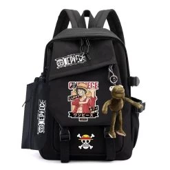 One Piece Luffy Backpack Black
