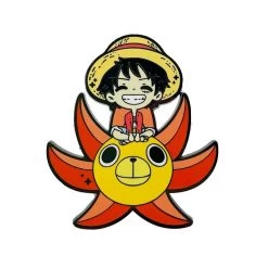 One Piece Luffy With Going Merry Enamel Pin