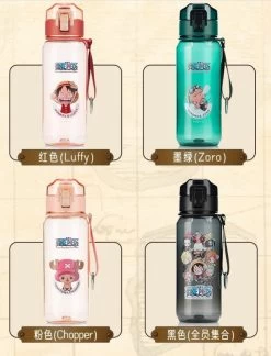 One Piece Water Bottle Pop-up Lid 530ml