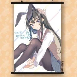 Rascal Does Not Dream Of Bunny Girl Senpai Anime Mai Sakurajima 60*90cm Scroll Poster