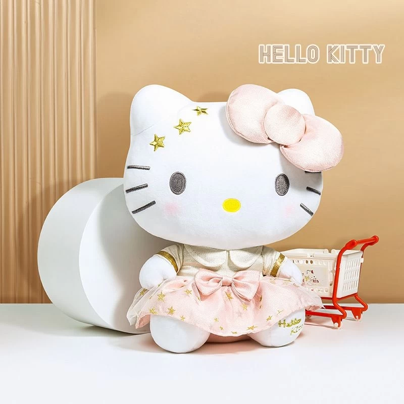 Sanrio Hello Kitty Plush Toy 30cm Platinum 1 Sanrio Hello Kitty Plush Toy 30cm Platinum
