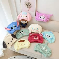 Sanrio Water Absorbent Hair Drying Caps Assorted Random Selection