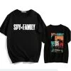 Spx X Family Anime Black Tshirt