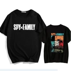 Spx X Family Anime Black Tshirt