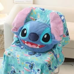 Stitch Plush Pillow & Blanket