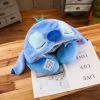 Stitch U Shaped Hooded Travel Neck Pillow