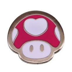 Super Mario Bros Red Mushroom Enamel Pin
