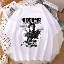 Wednesday Addams Family Dancing White Tshirt